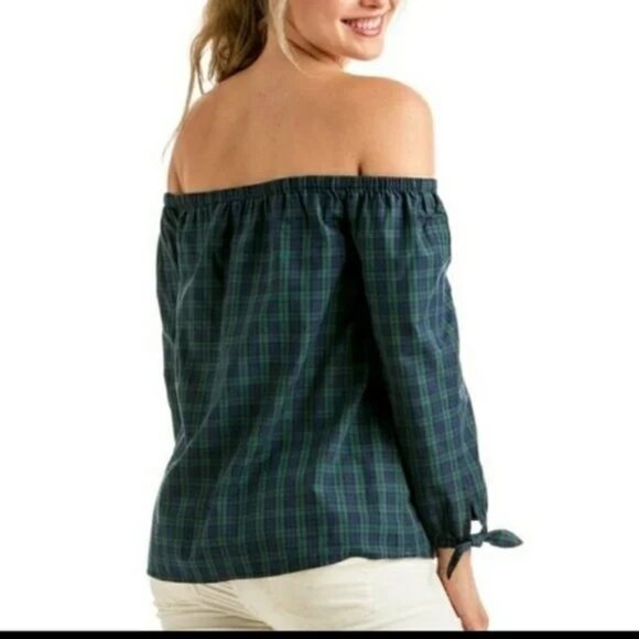 Vineyard Vines Tartan Plaid Blouse - Picture 2 of 7